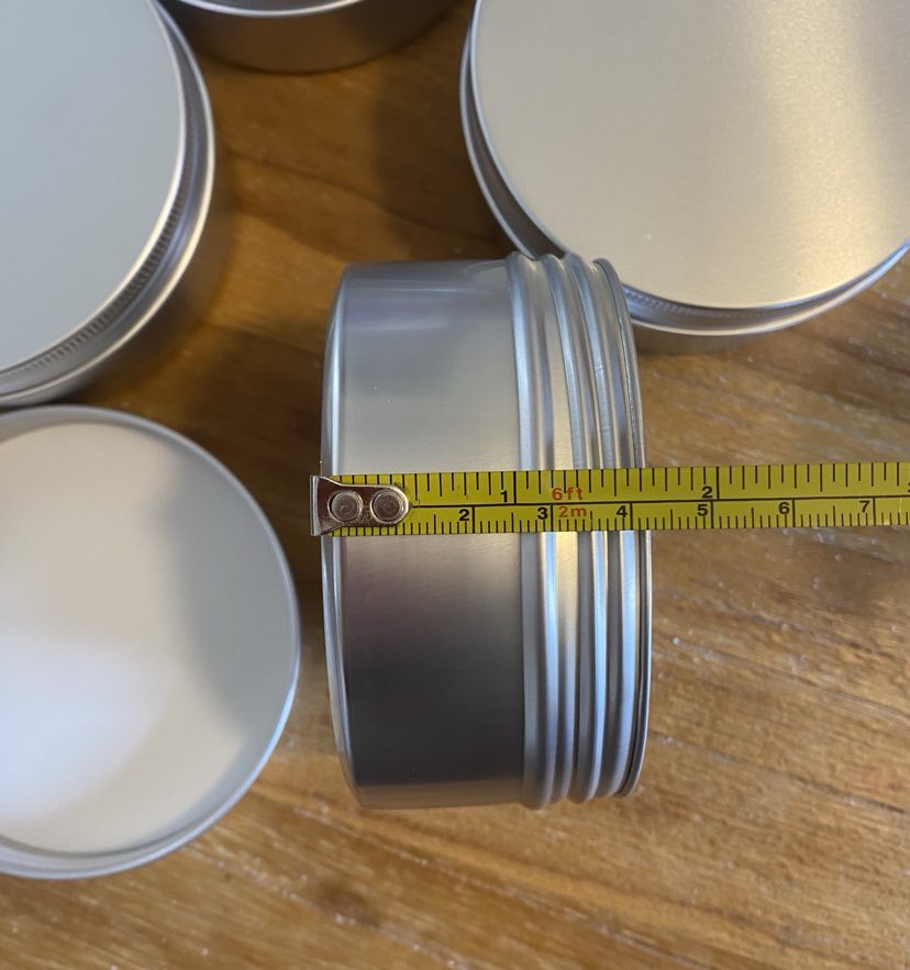 4-pack Aluminium Tin 250ml 90mm x 45mm