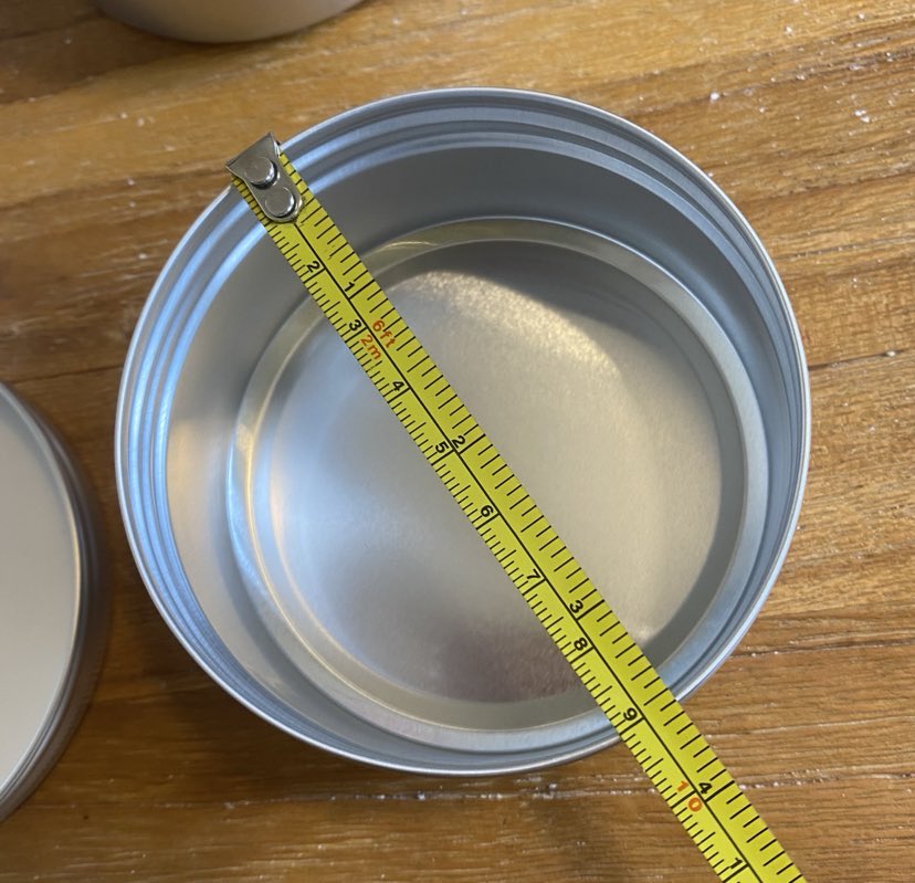 Screw Top Aluminium Tins 90mm x 45mm 250 ml