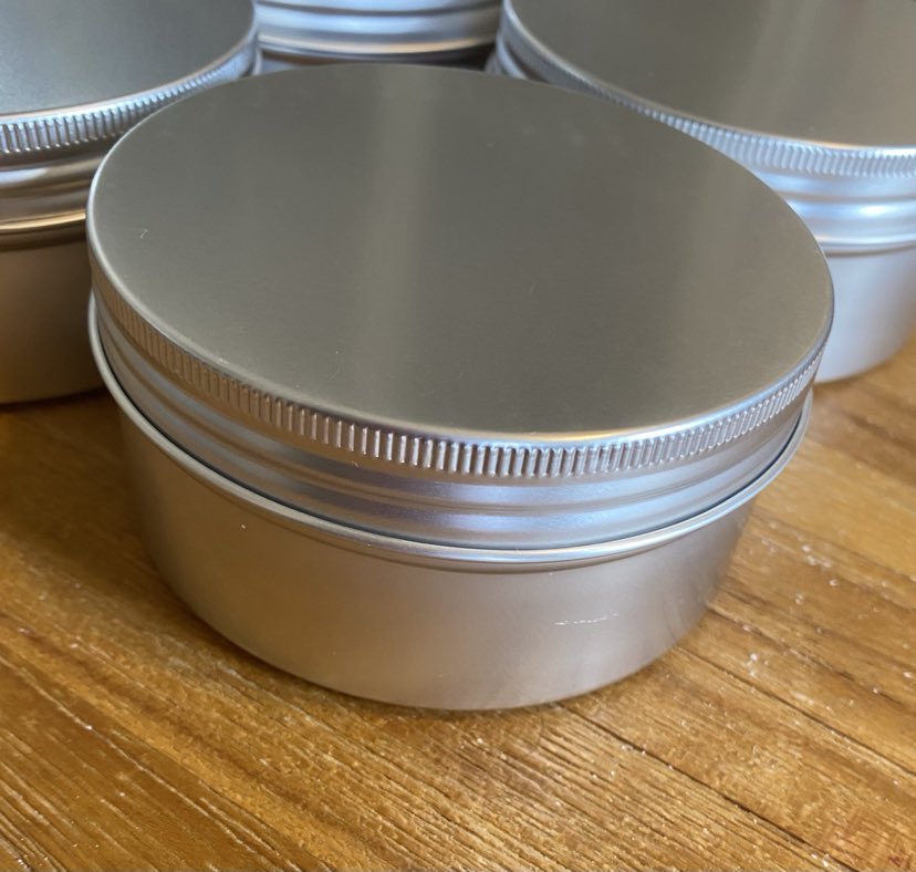 Screw Top Aluminium Tins 90mm x 45mm 250 ml