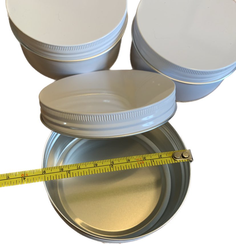 4-pack Aluminium Tin 250ml 90mm x 45mm