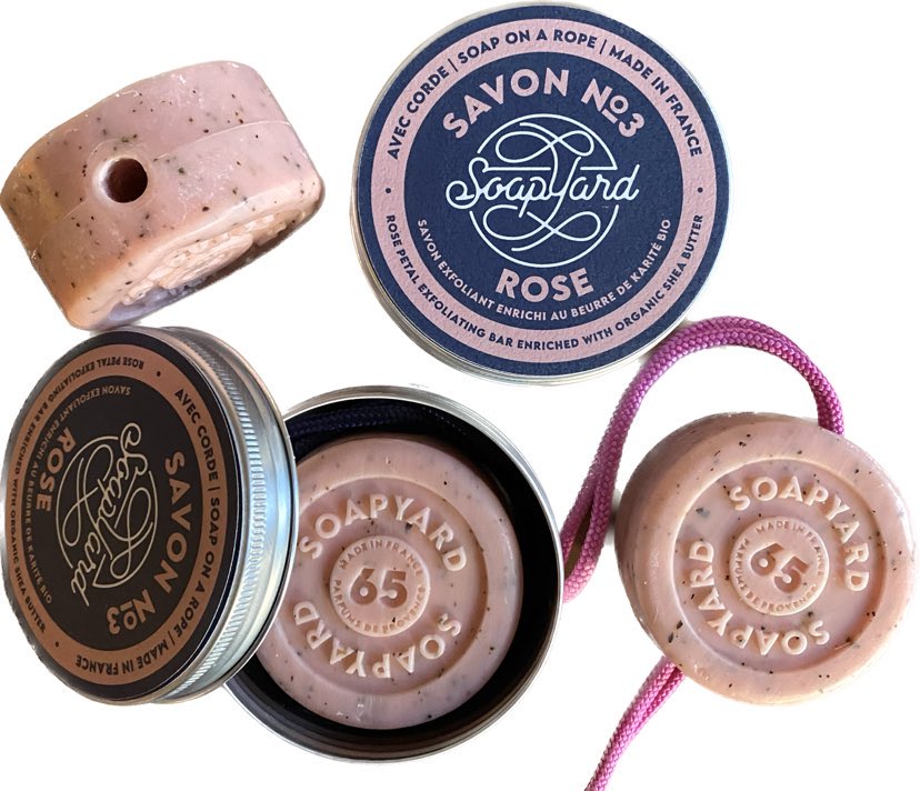 Rose Exfoliant Bar Soap 140g | 8 PACK Wrapped