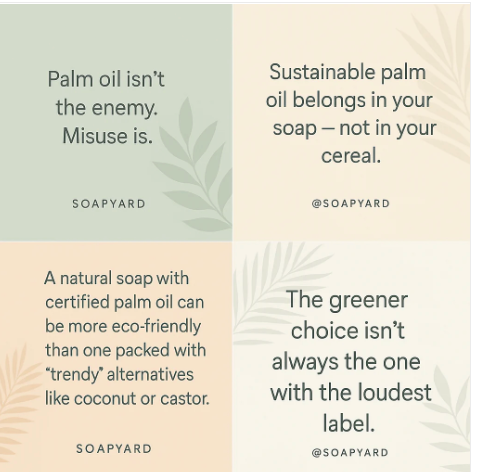 Why Sustainable Palm Oil Belongs in Soap - and Not in Your Breakfast