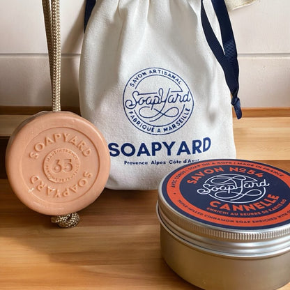 Soap + Rope + Tin + Cotton Bag set