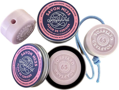 4 Pack - Soap On A Rope with Travel/Gift Tin