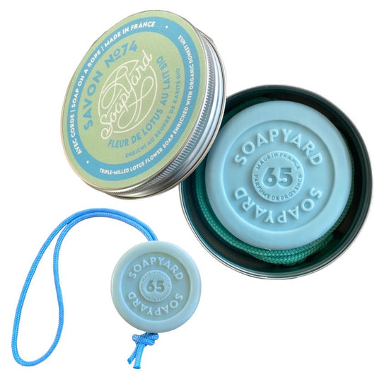 6-Pack + 1 FREE SAMPLE Soap-On-A-Rope with Travel/Gift Tin